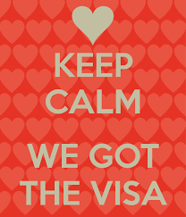 we got the visa